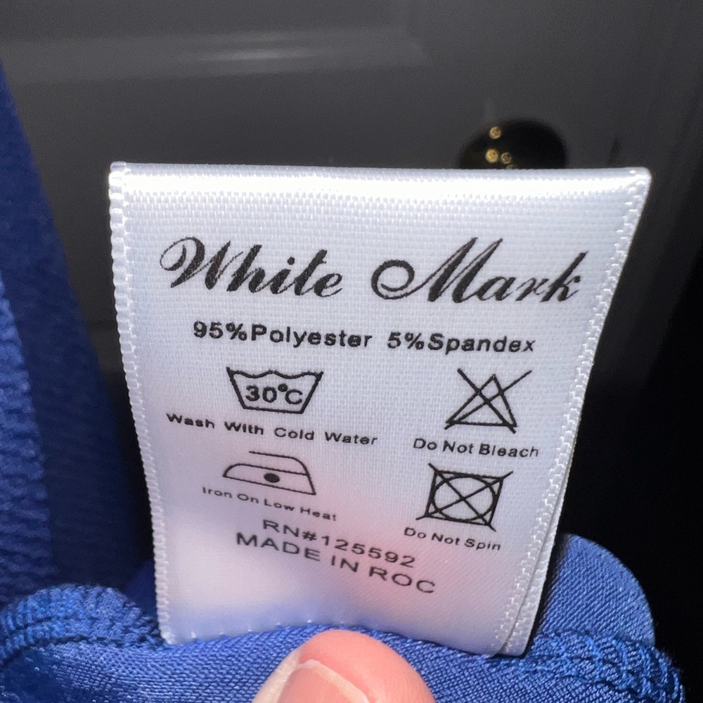 White Mark Crystal Womens Sleeveless Fit + Flare Dress 2xl - Picture 4 of 4